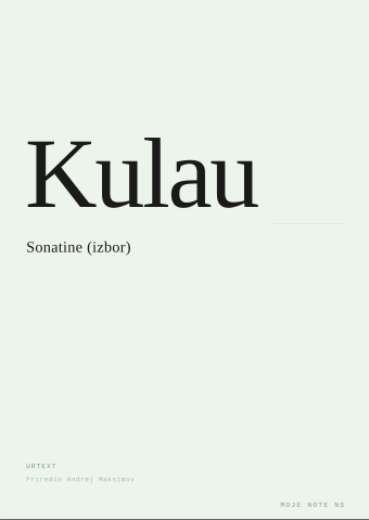 Sonatine (izbor)
