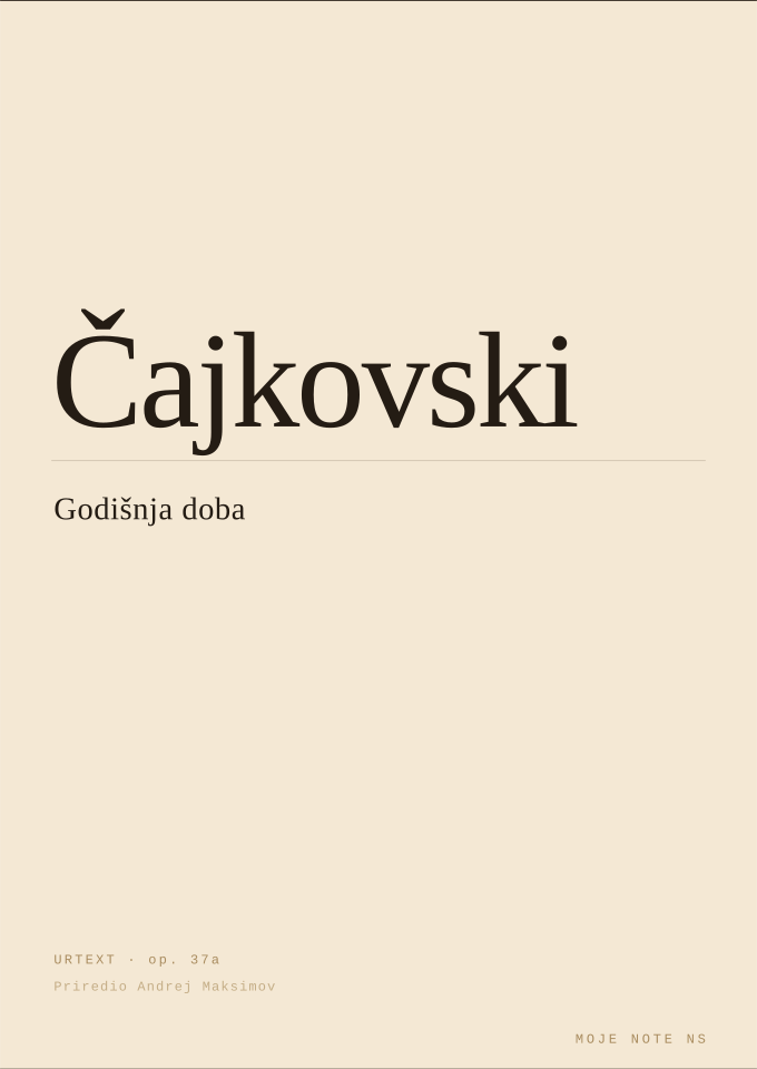 Naslovna strana — Godišnja doba